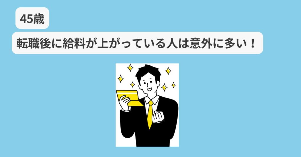 45歳の転職後の給料事情 イメージ