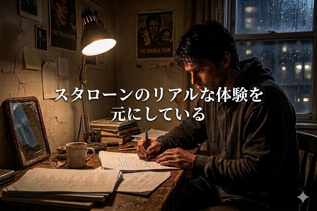 映画『ロッキー』スタローン自身のリアルな体験を元にしている　イメージ