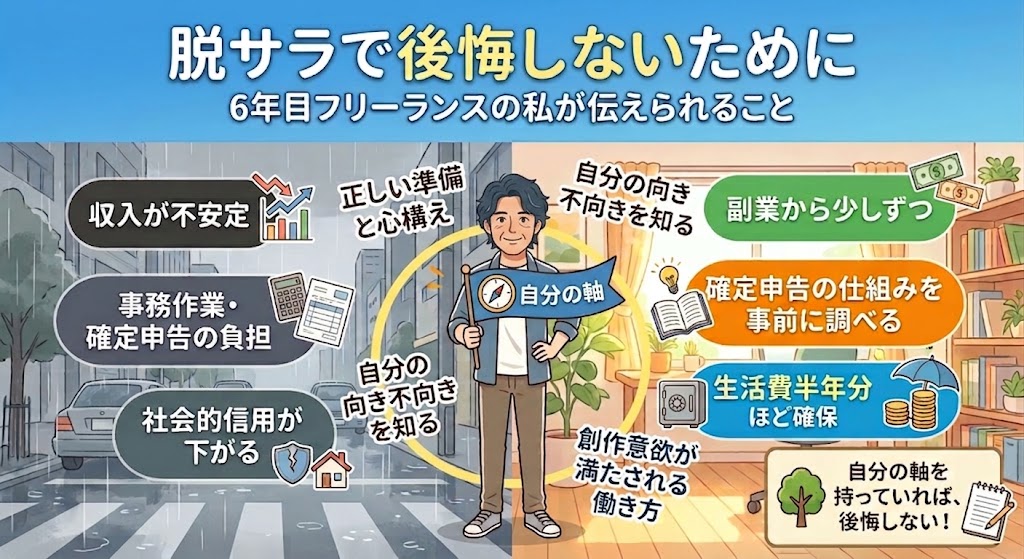 脱サラ　後悔　アイキャッチ