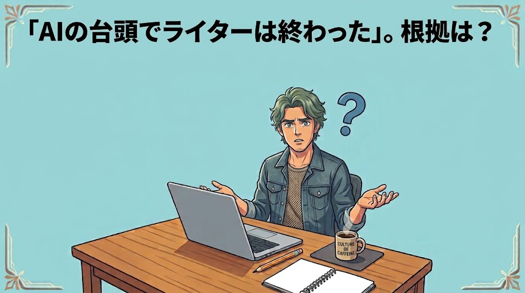 「AIの台頭でライターは終わった」は本当か？根拠となる3つの理由　イメージ